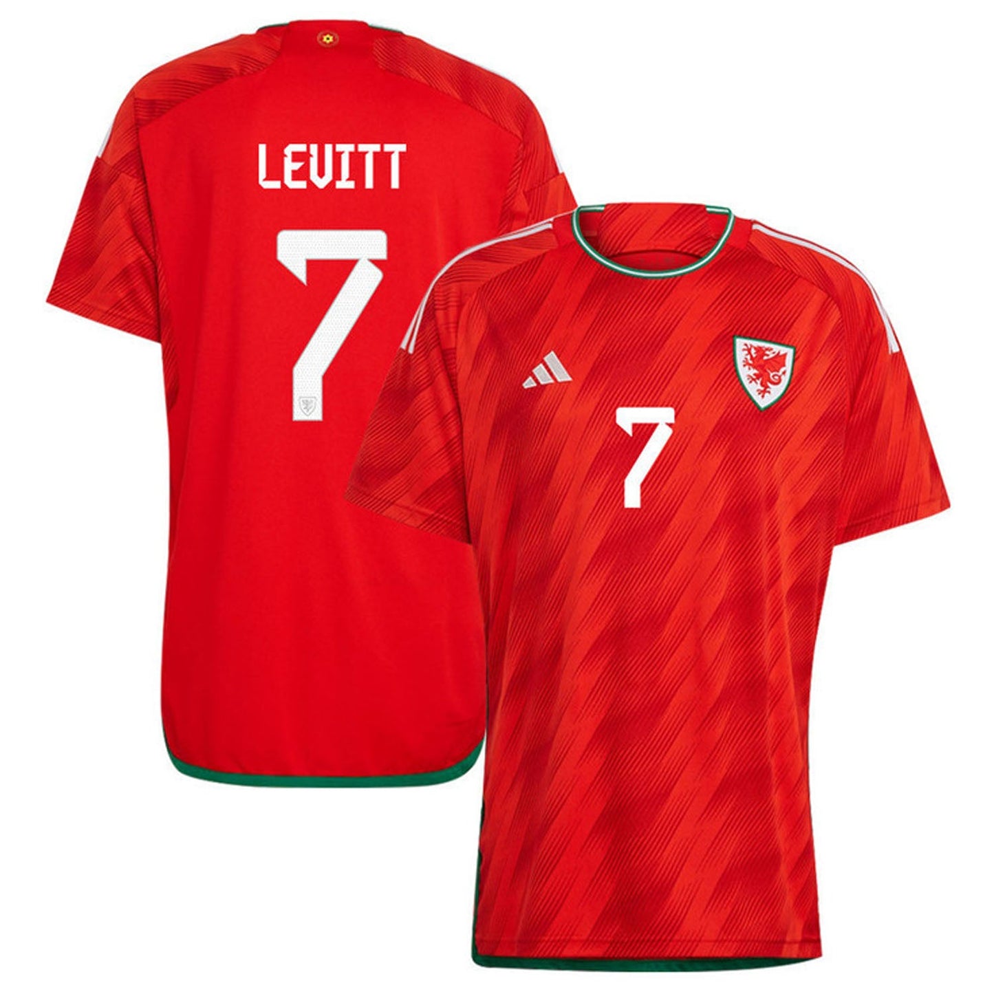 Dylan Levitt Wales 7 Fifa World Cup Jersey
