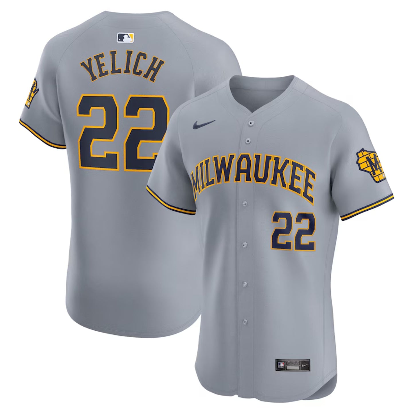 MLB Christian Yelich Milwaukee Brewers 22 Jersey
