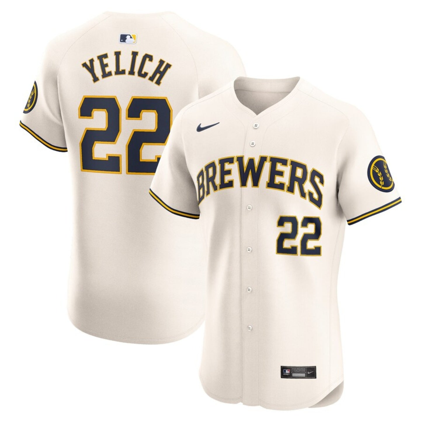 MLB Christian Yelich Milwaukee Brewers 22 Jersey