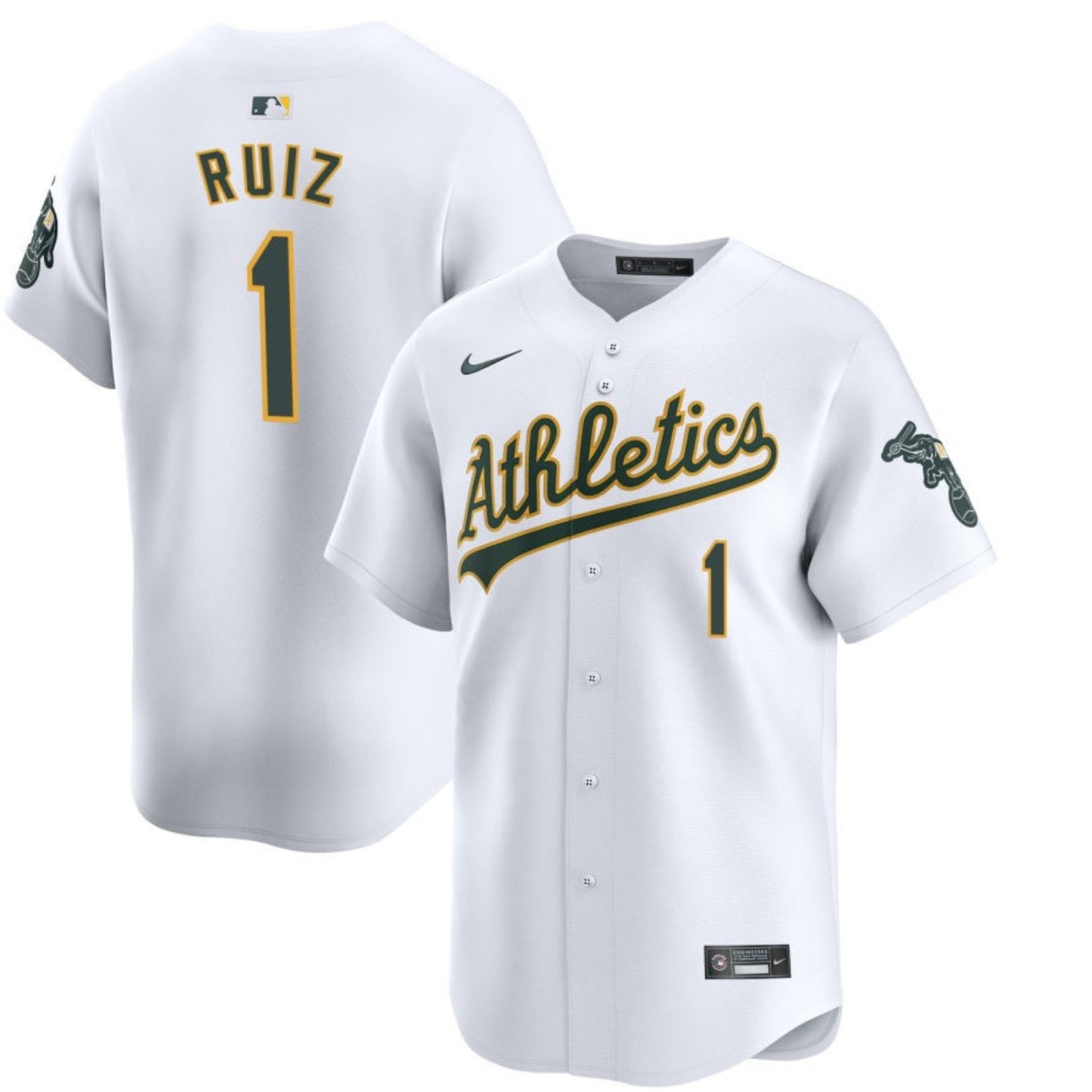 MLB Esteury Ruiz Athletics 1 Jersey