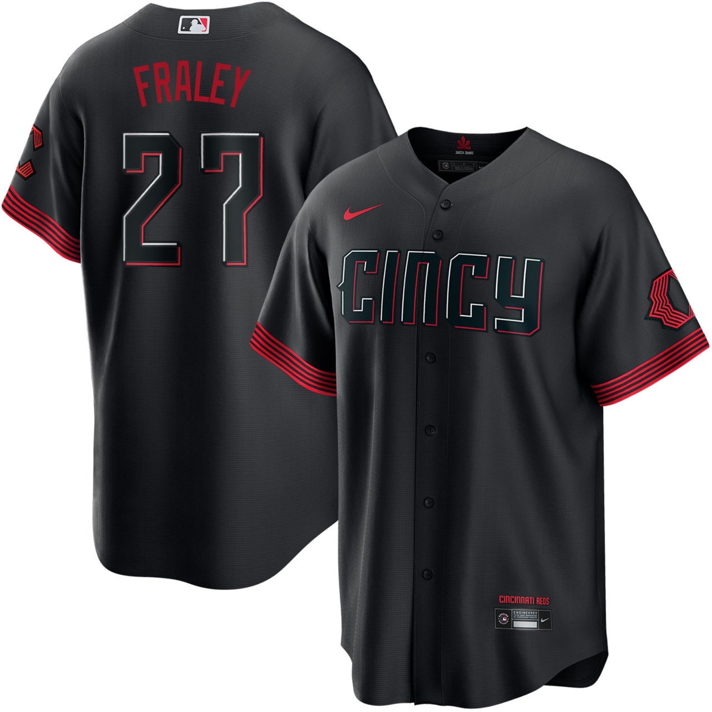 MLB Jake Fraley Cincinnati Reds 27 Jersey