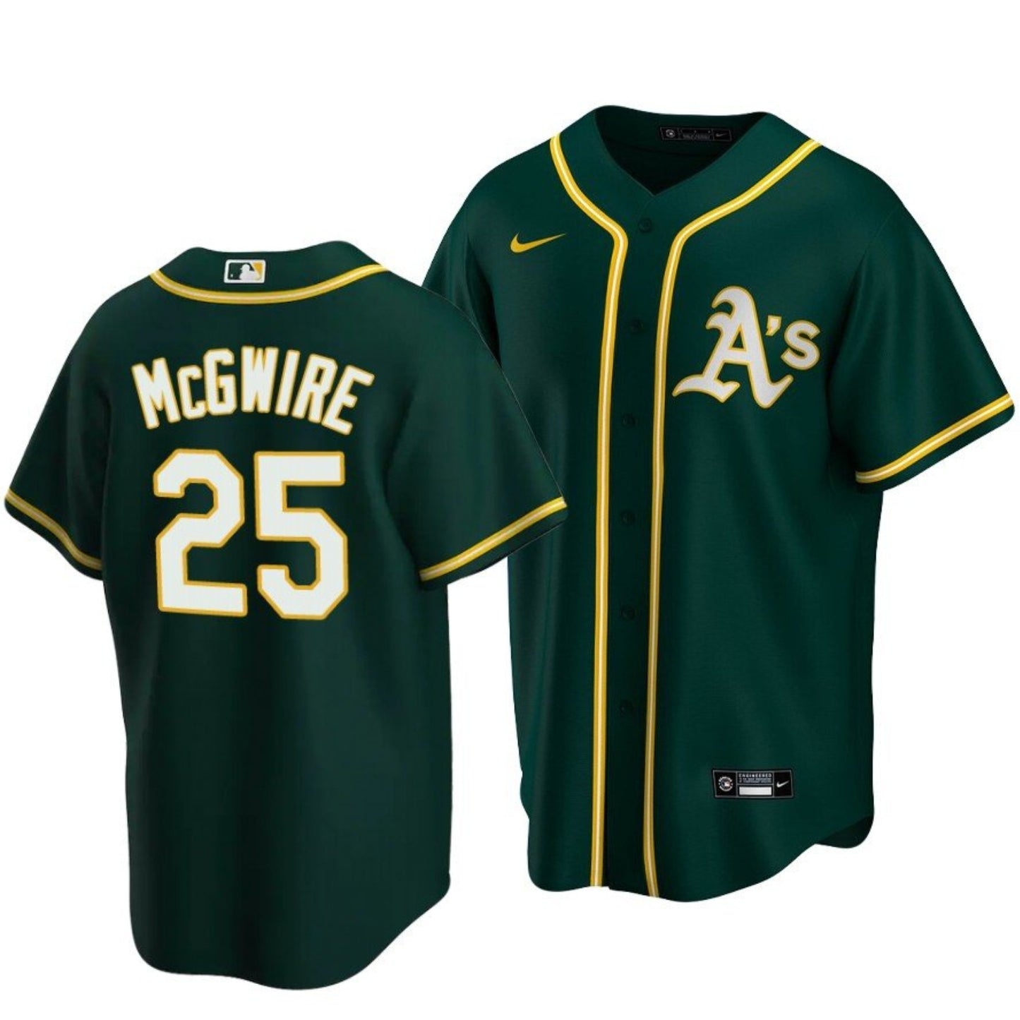 MLB Mark McGwire Oakland Athletics 25 Jersey