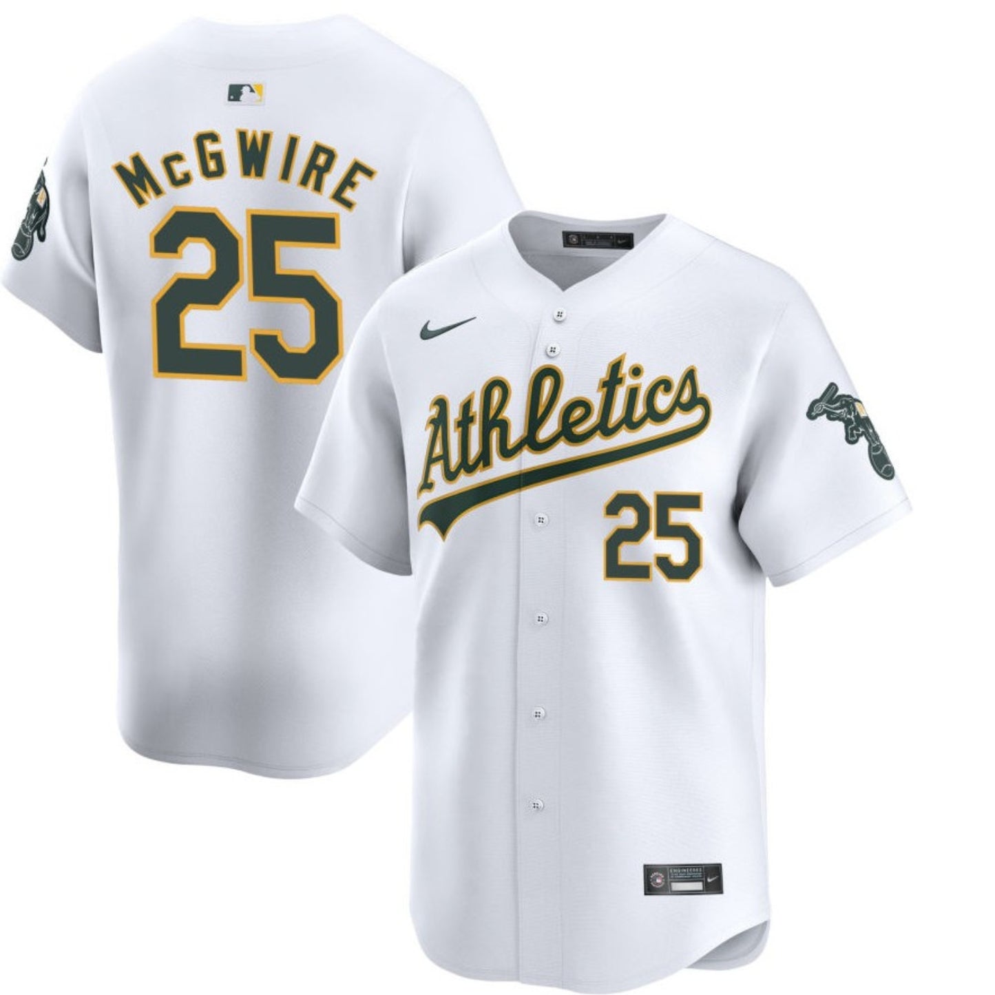 MLB Mark McGwire Oakland Athletics 25 Jersey