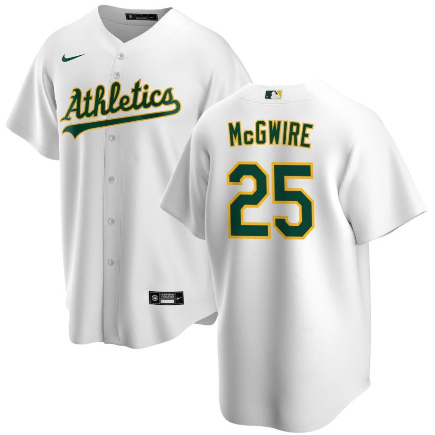 MLB Mark McGwire Oakland Athletics 25 Jersey