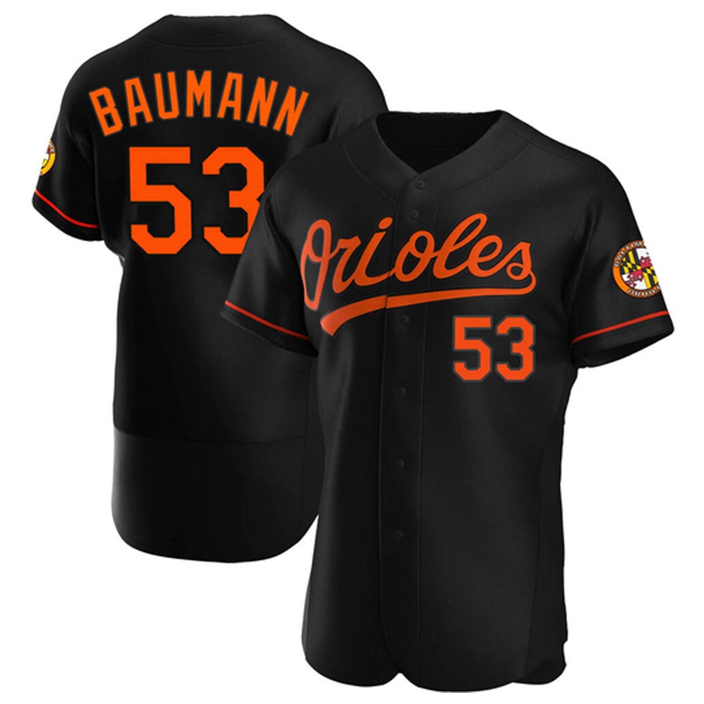 MLB Mike Baumann Baltimore Orioles 53 Jersey