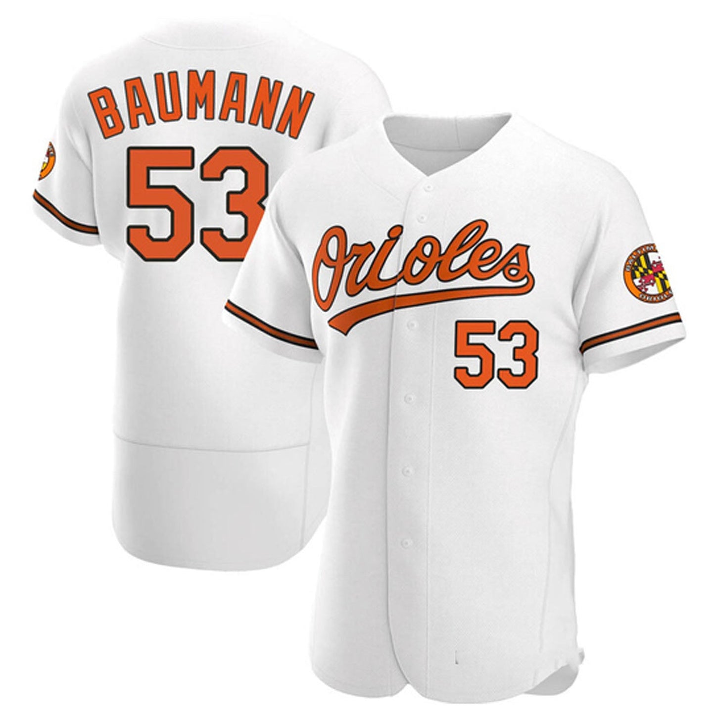MLB Mike Baumann Baltimore Orioles 53 Jersey