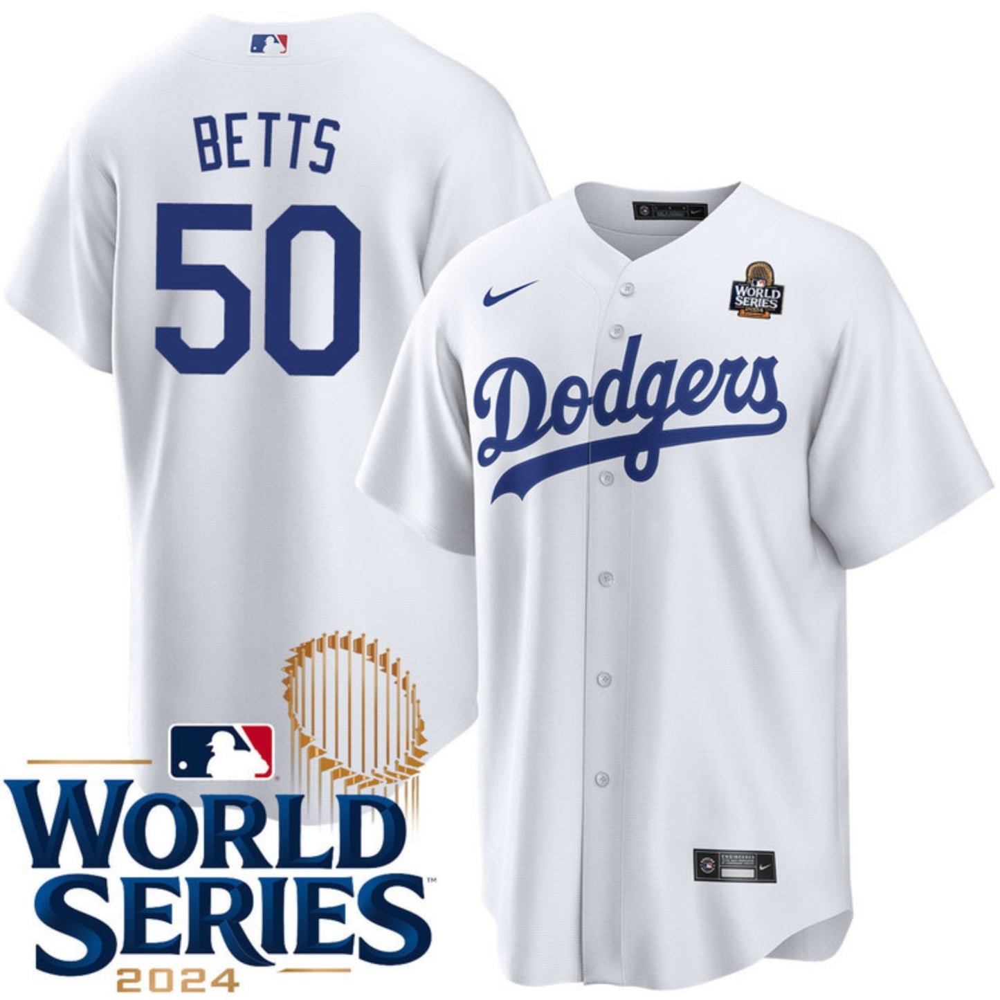 MLB Mookie Betts Los Angeles Dodgers 50 Jersey
