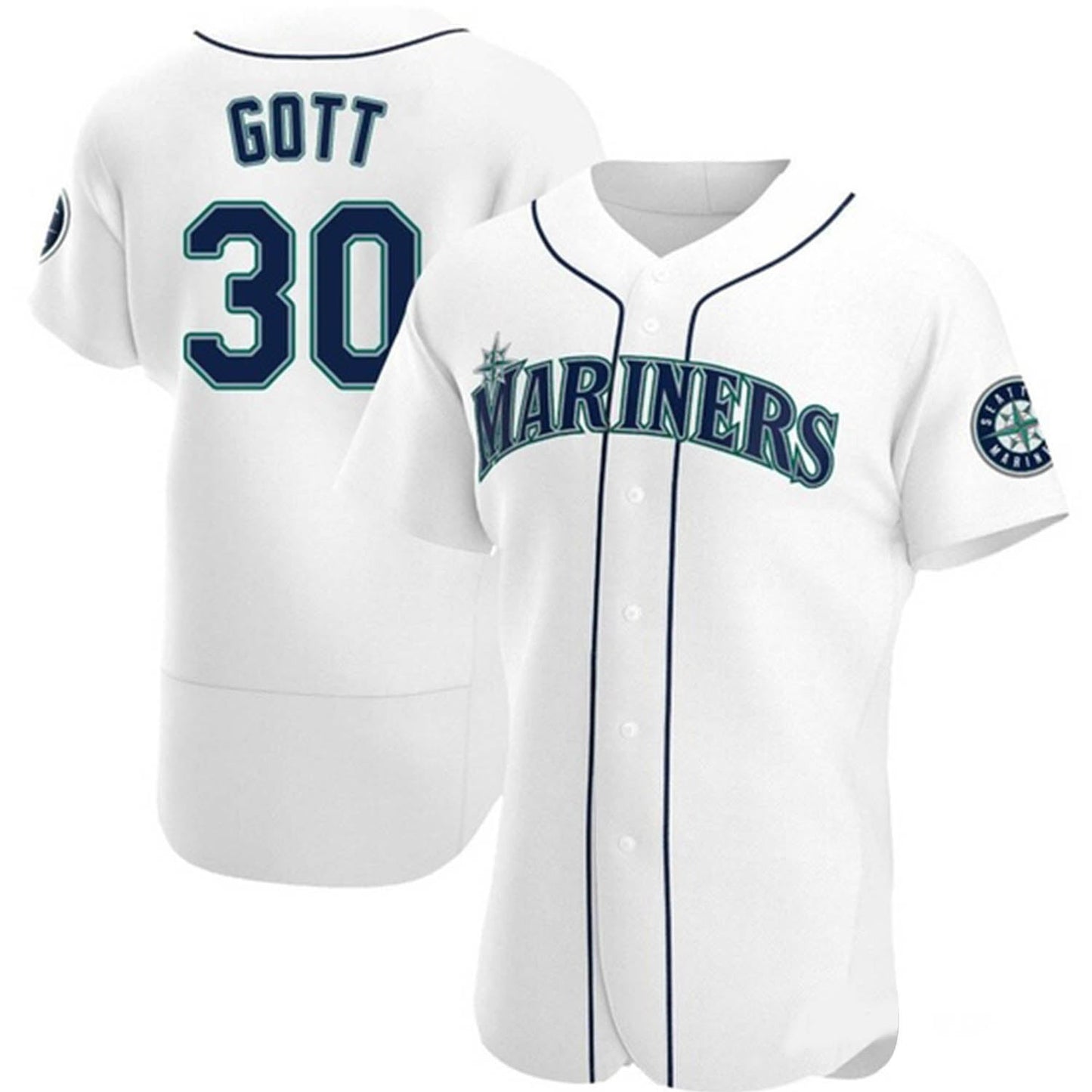 MLB Trevor Gott Seattle Mariners 30 Jersey