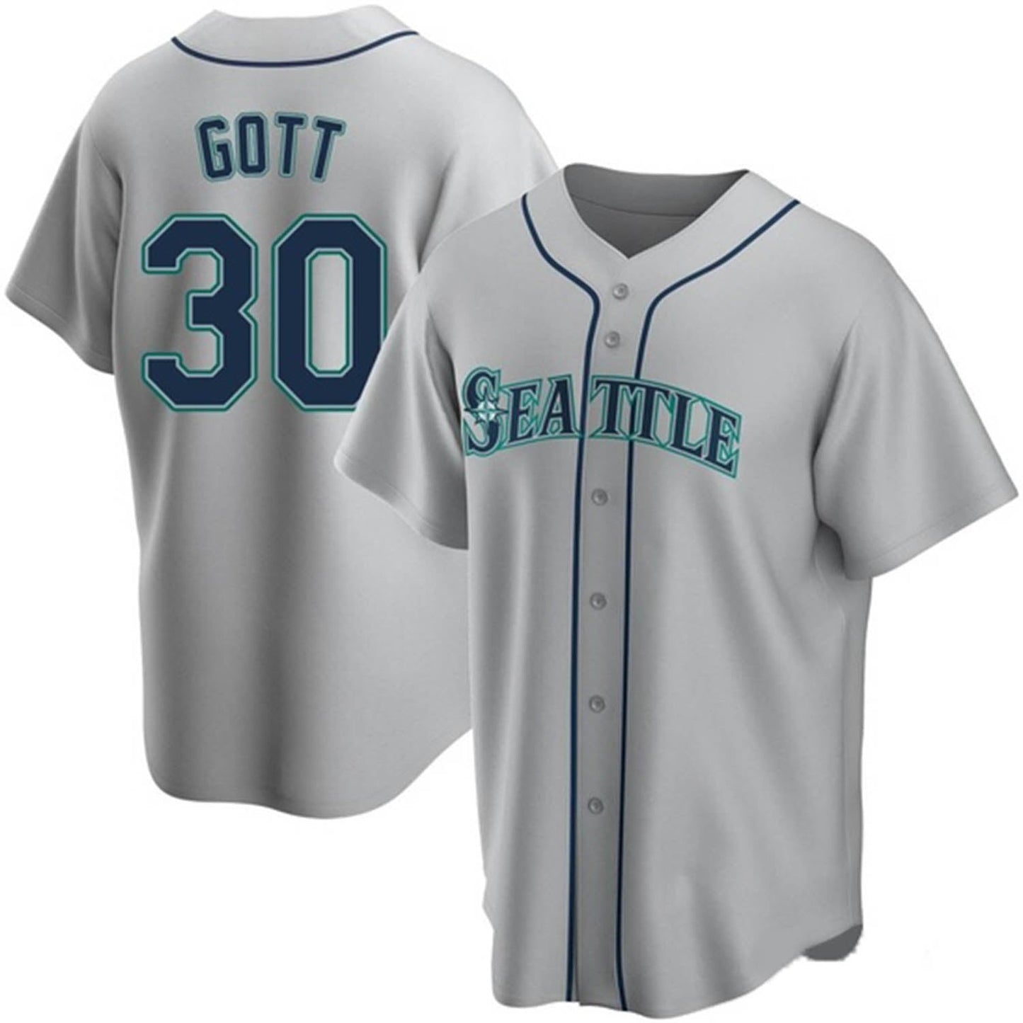 MLB Trevor Gott Seattle Mariners 30 Jersey