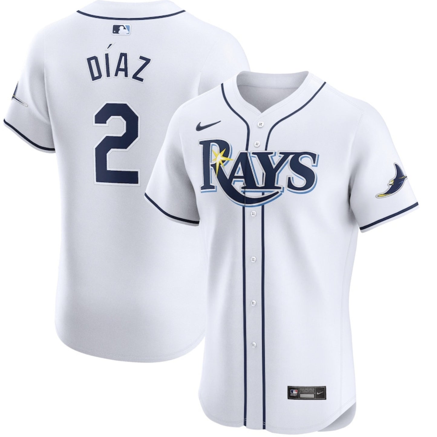 MLB Yandy Diaz Tampa Bay Rays 2 Jersey