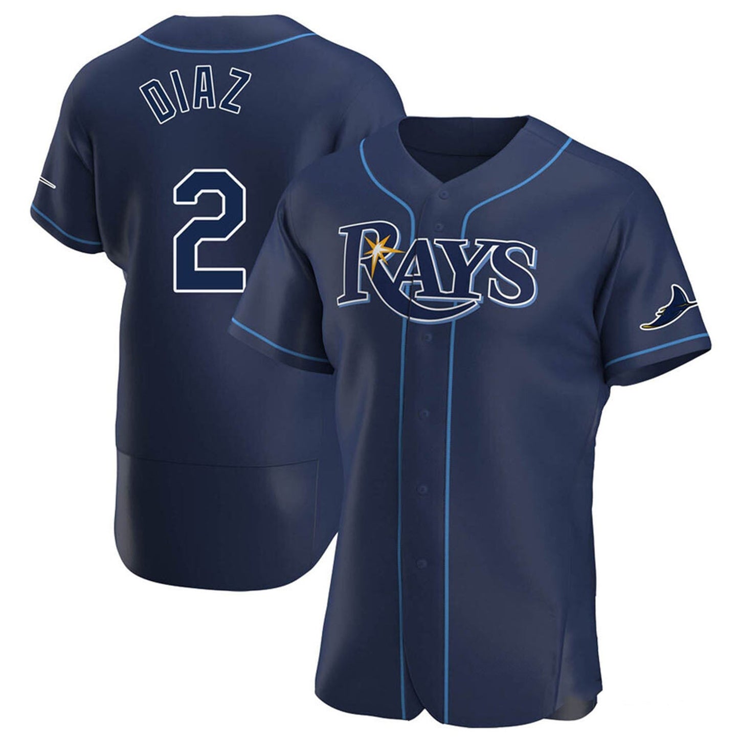 MLB Yandy Diaz Tampa Bay Rays 2 Jersey