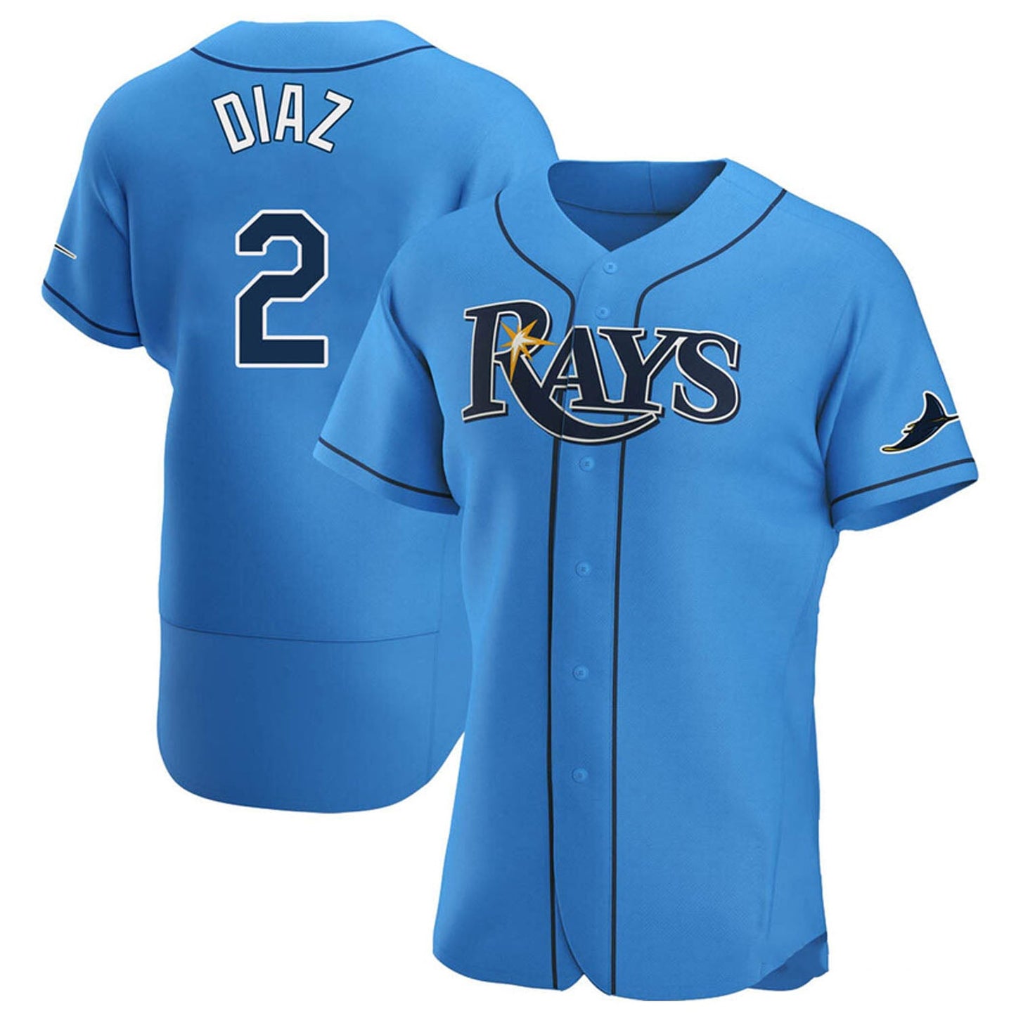 MLB Yandy Diaz Tampa Bay Rays 2 Jersey