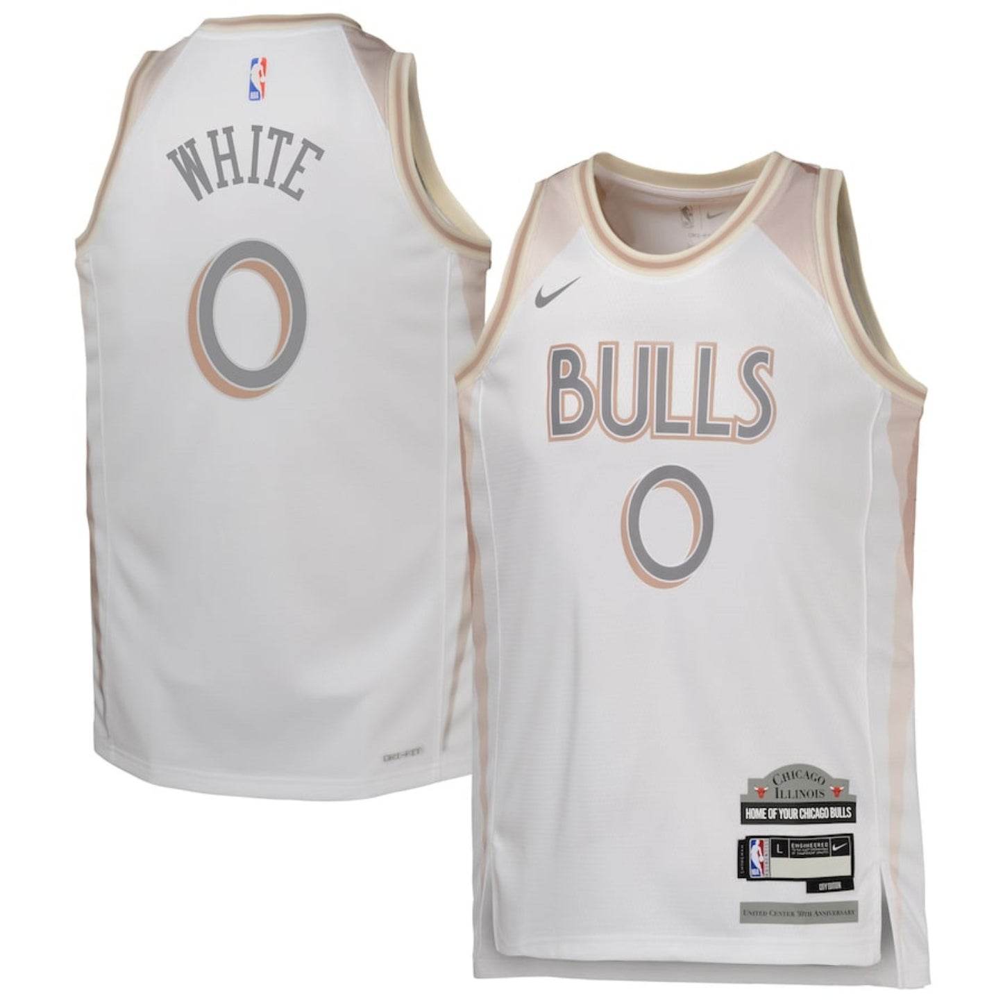 NBA Coby White Chicago Bulls 0 Jersey