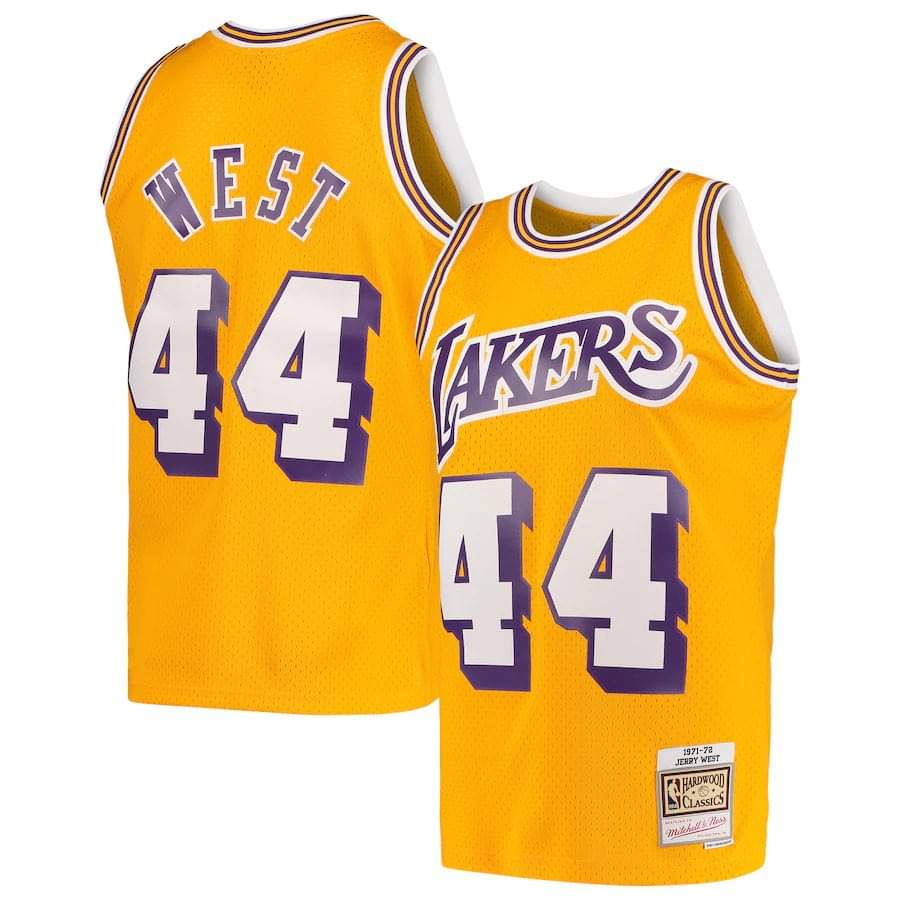 NBA Jerry West Los Angeles Lakers 44 Jersey
