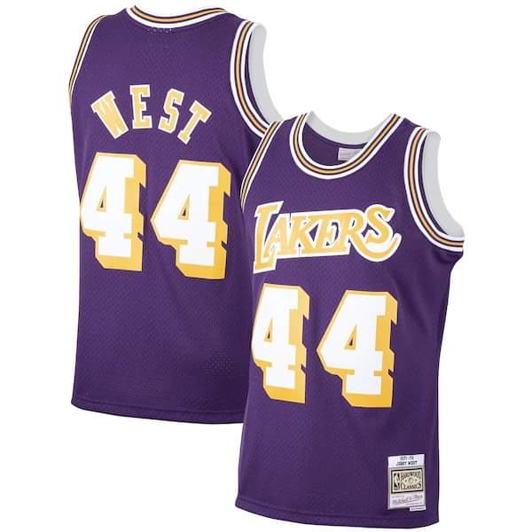 NBA Jerry West Los Angeles Lakers 44 Jersey