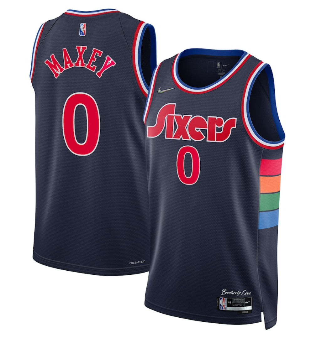 NBA Tyrese Maxey Philadelphia 76ers 0 Jersey