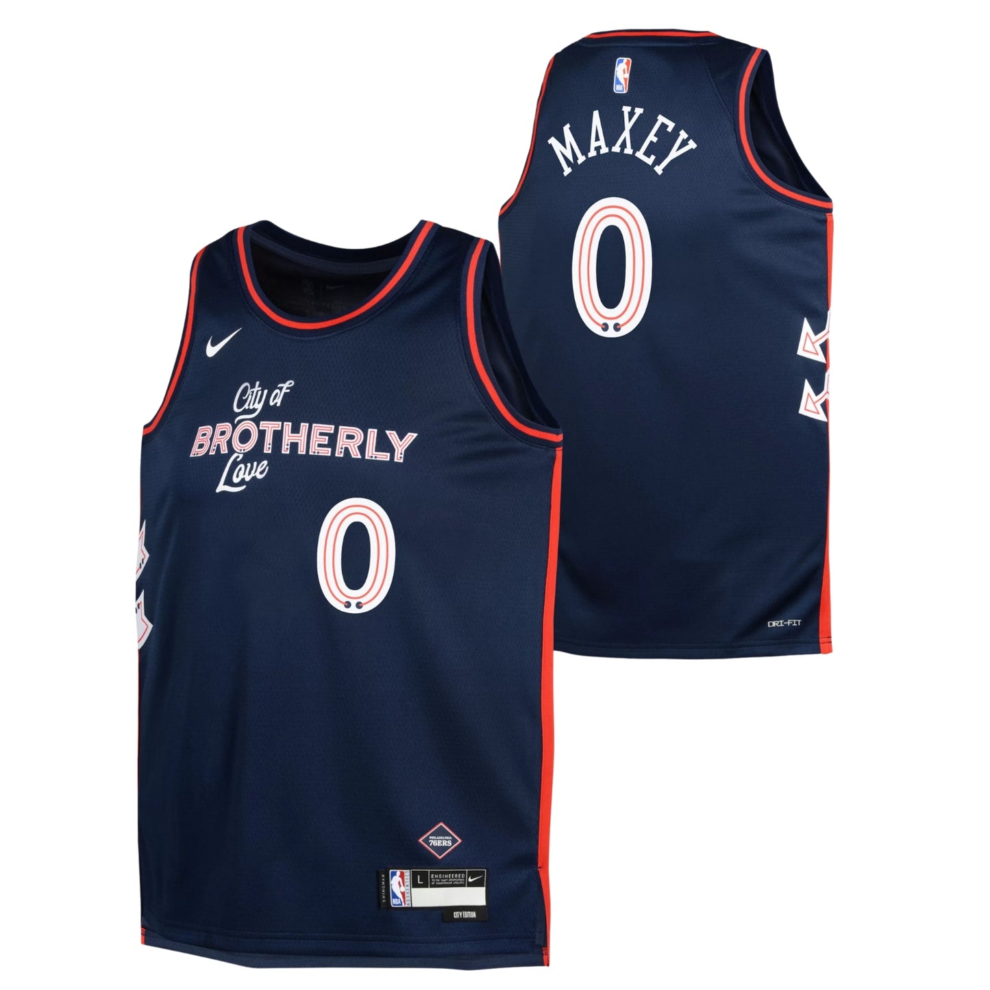 NBA Tyrese Maxey Philadelphia 76ers 0 Jersey