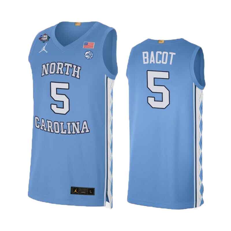 NCAA Armando Bacot North Carolina Tar Heels 5 Jersey