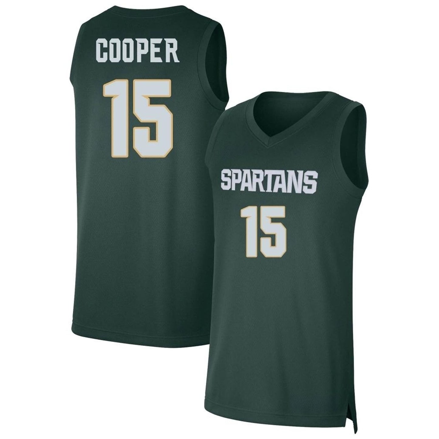NCAAB Carson Cooper Michigan State Spartans 15 Jersey