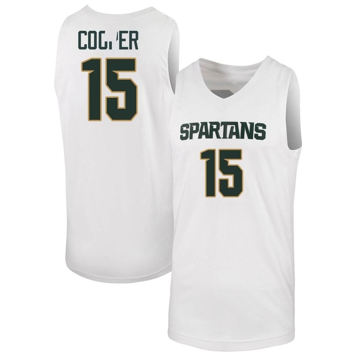 NCAAB Carson Cooper Michigan State Spartans 15 Jersey