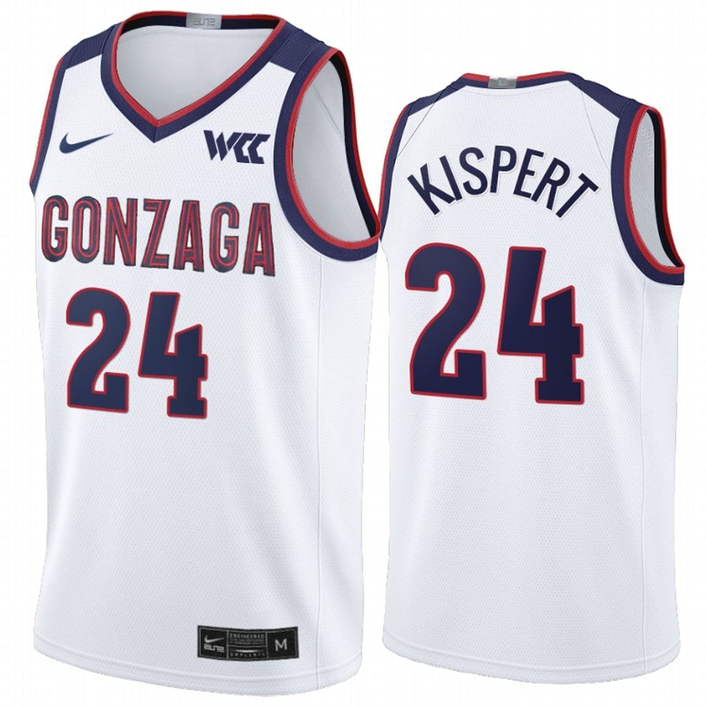 NCAAB Corey Kispert Gonzaga Bulldogs 24 Jersey