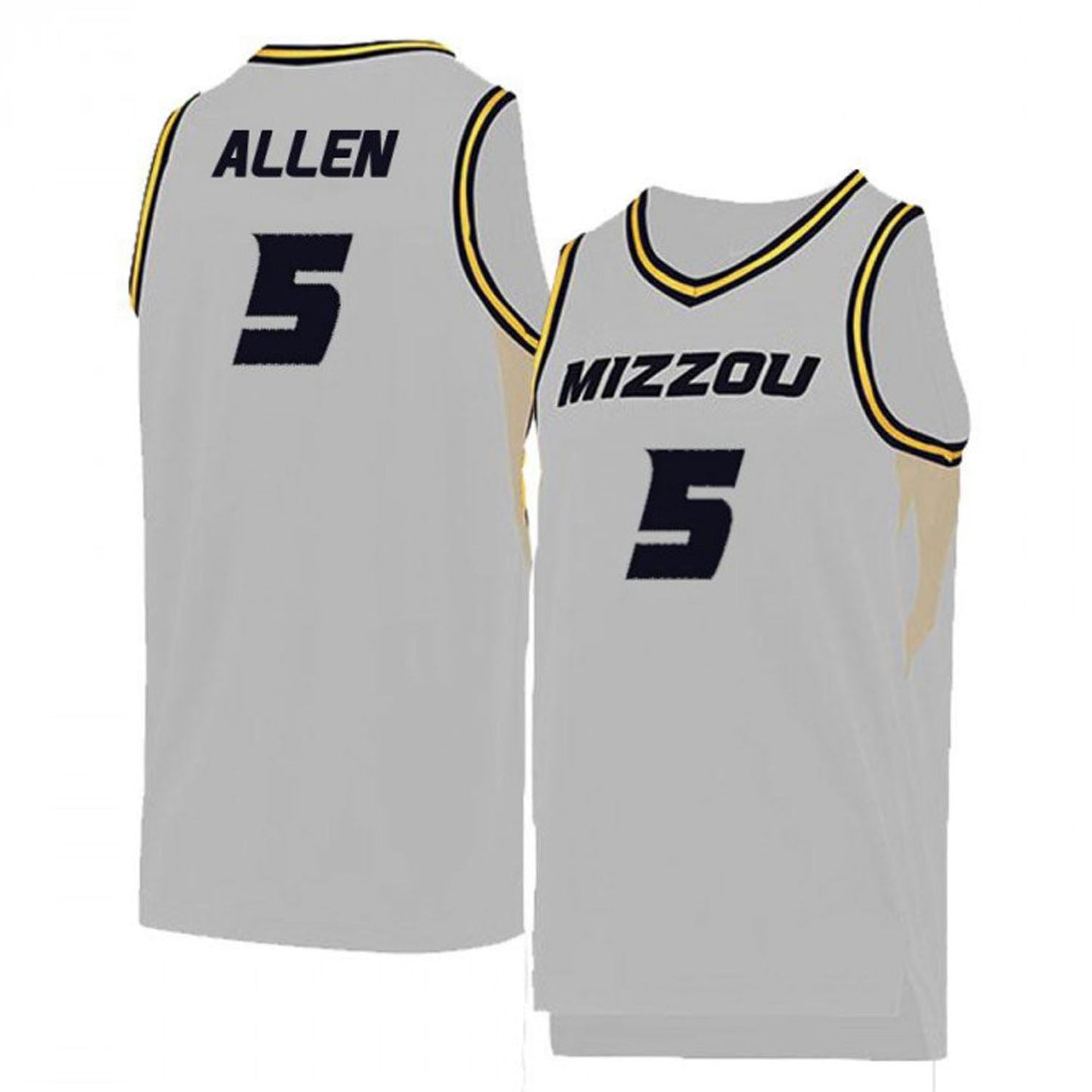 NCAAB D'Angelo Allen Missouri Tigers 5 Jersey