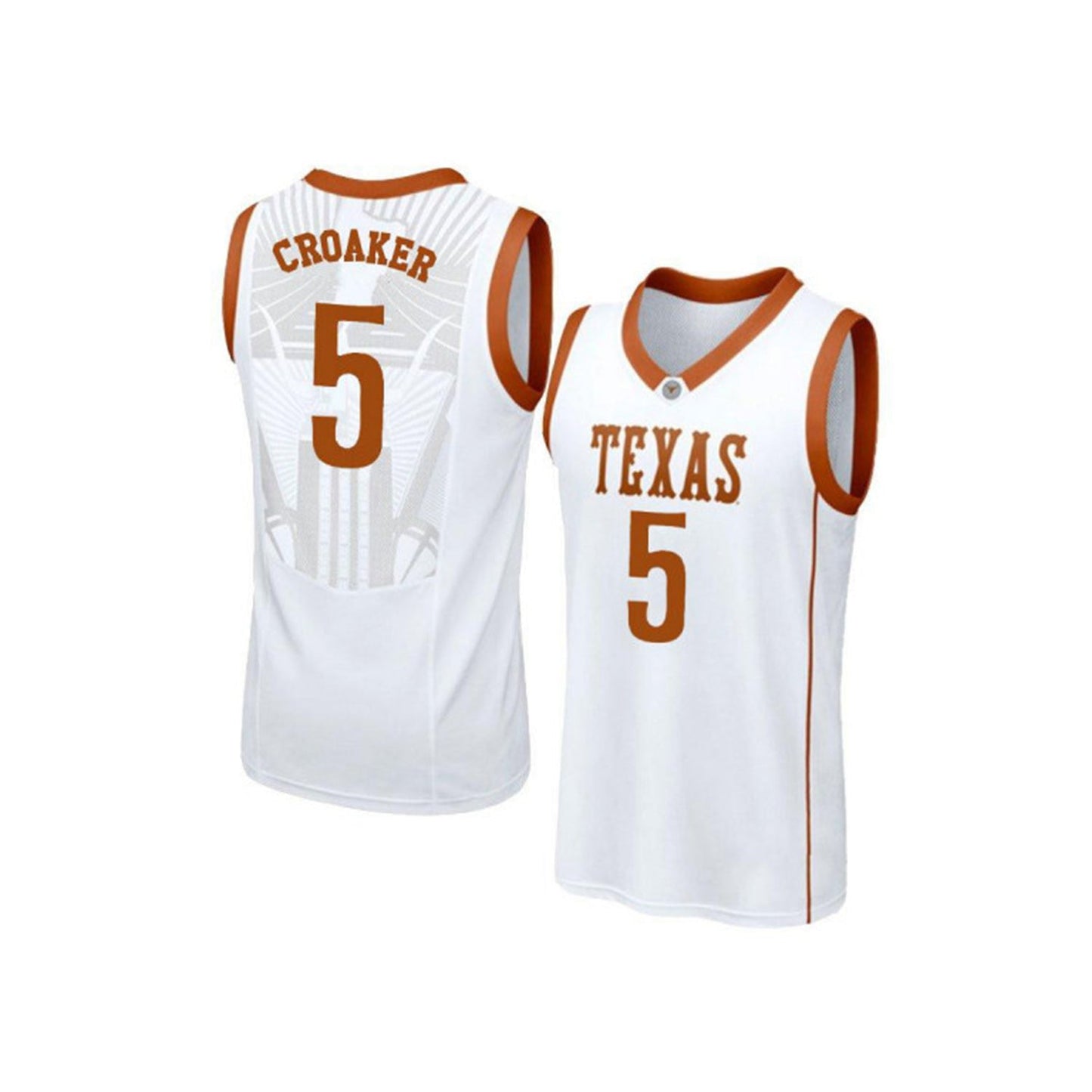 NCAAB Damarcus Croaker Texas Longhorns 5 Jersey