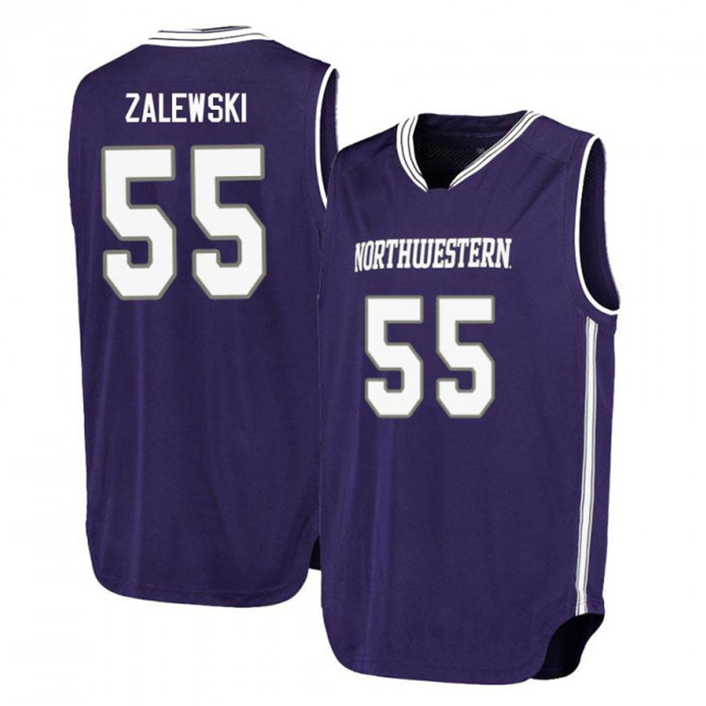 NCAAB Eric Zalewski Northwestern Wildcats 55 Jersey
