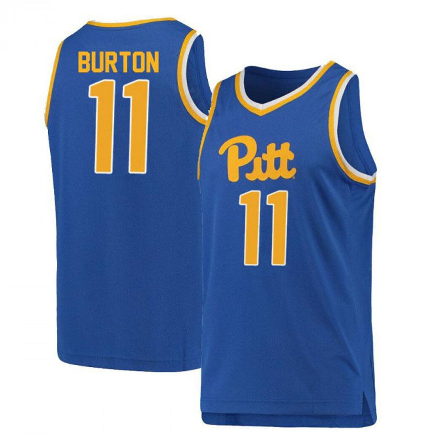 NCAAB Jamarius Burton Pittsburgh Panthers 11 Jersey