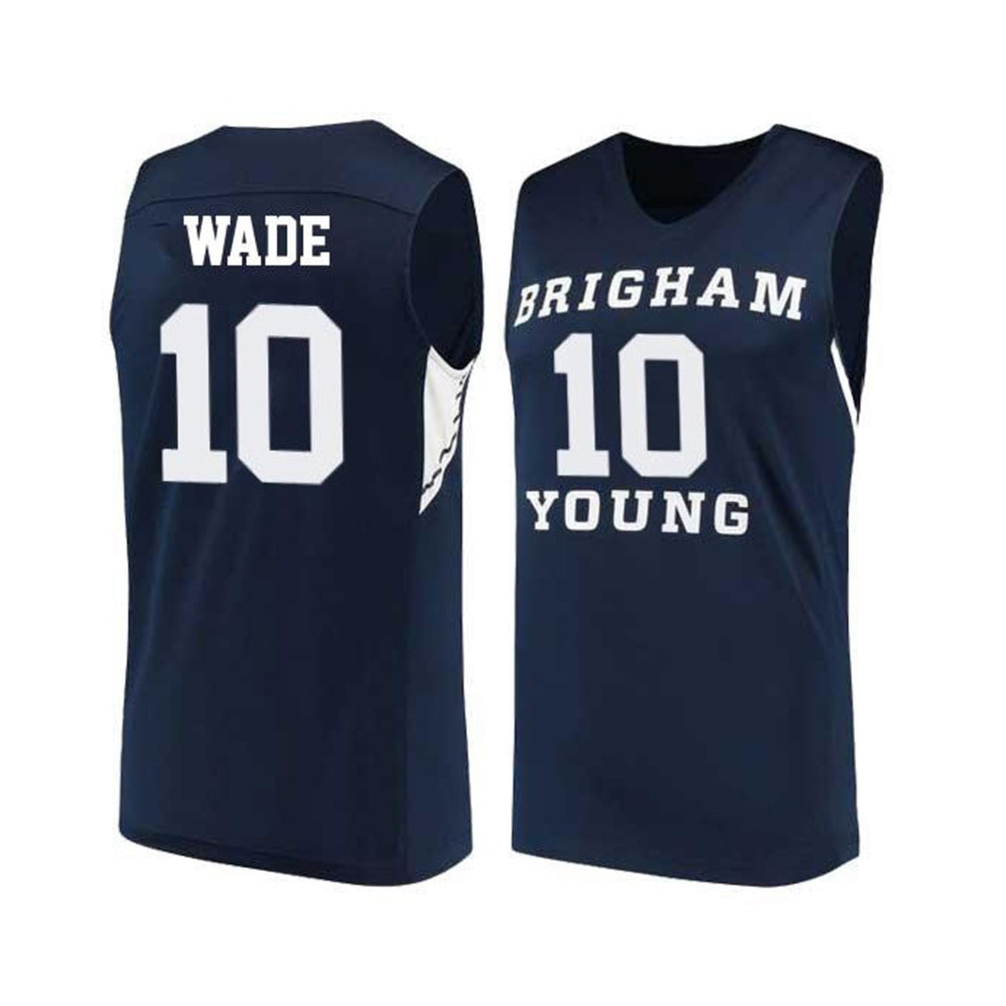 NCAAB Jesse Wade BYU Cougars 10 Jersey