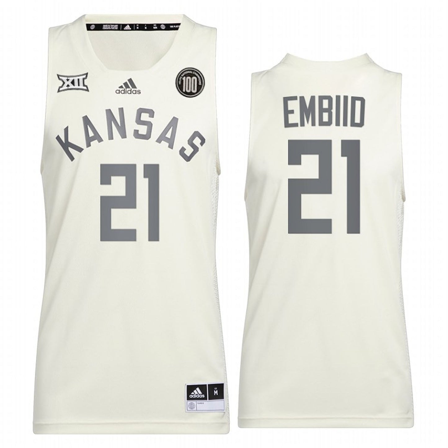 NCAAB Joel Embiid Kansas JayHawks 21 Jersey