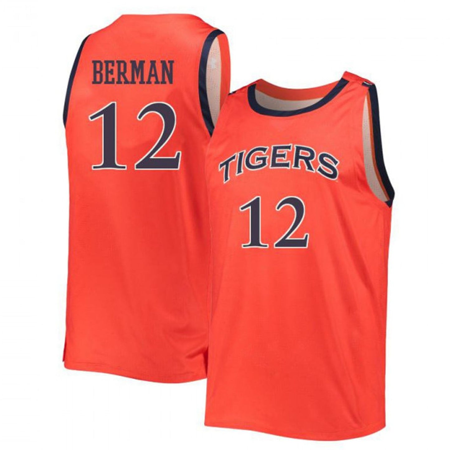NCAAB Lior Berman Auburn Tigers 12 Jersey