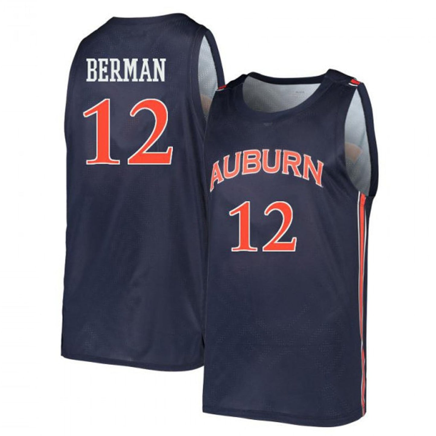 NCAAB Lior Berman Auburn Tigers 12 Jersey