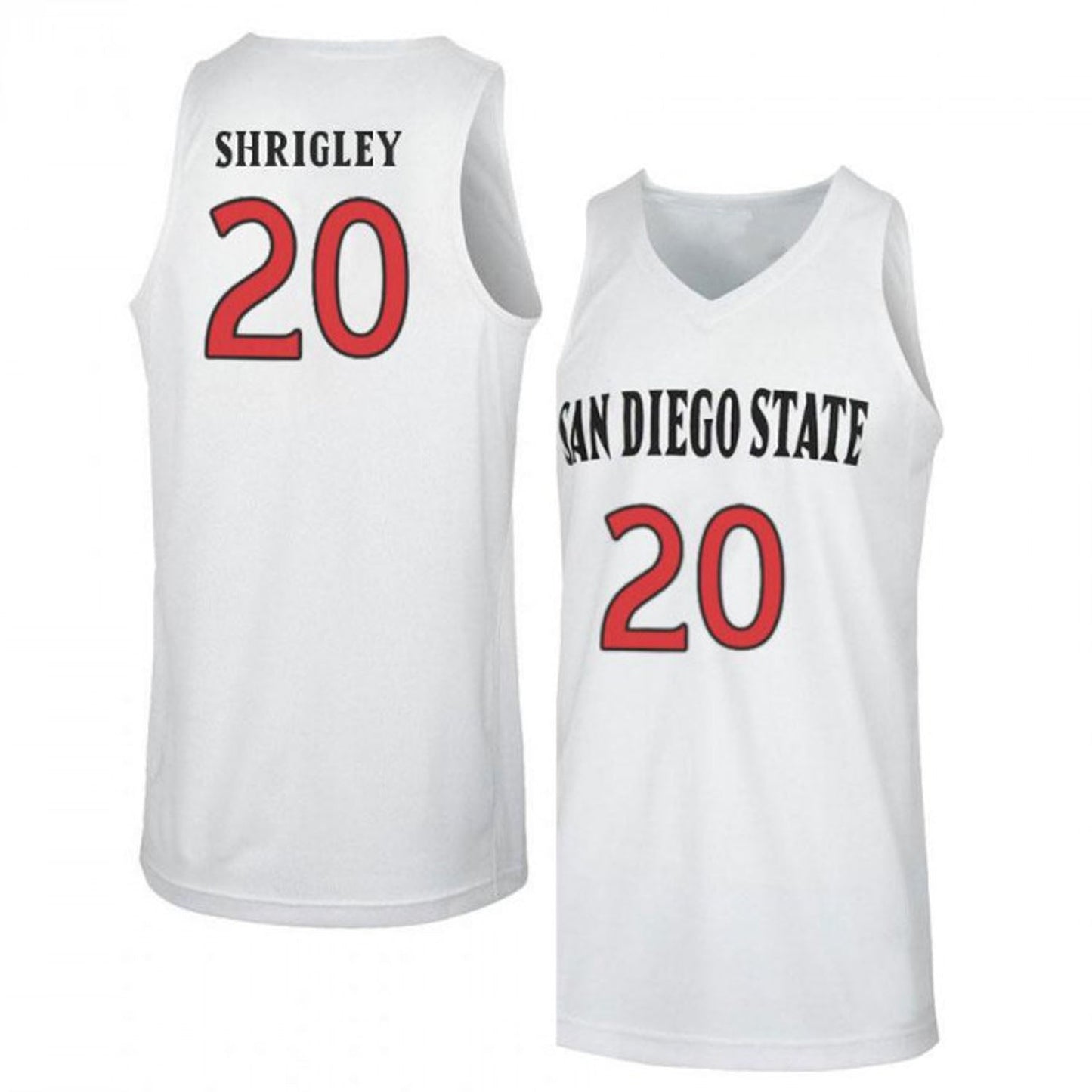 NCAAB Matt Shrigley San Diego State Aztecs 20 Jersey