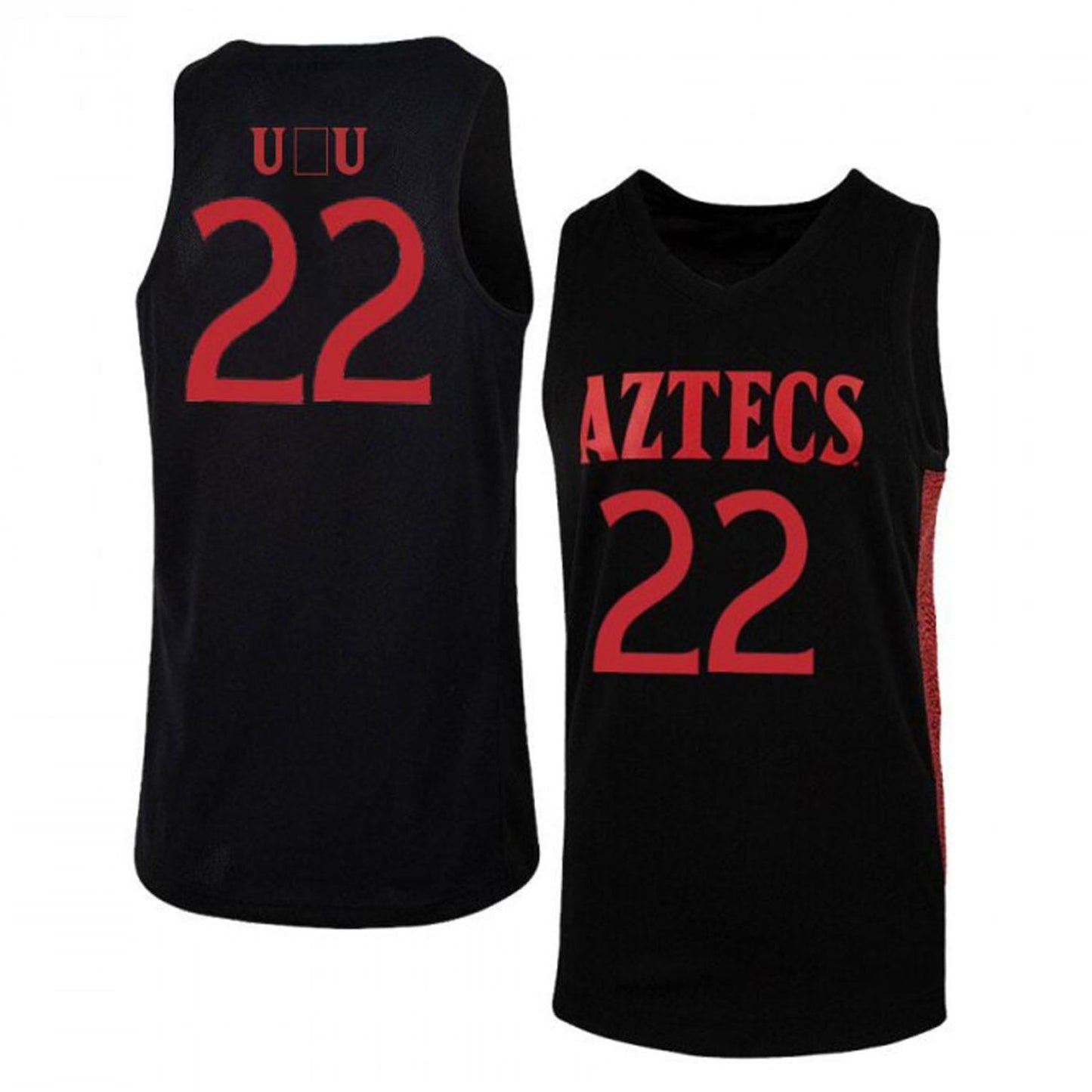 NCAAB Parker U'u San Diego State Aztecs 22 Jersey