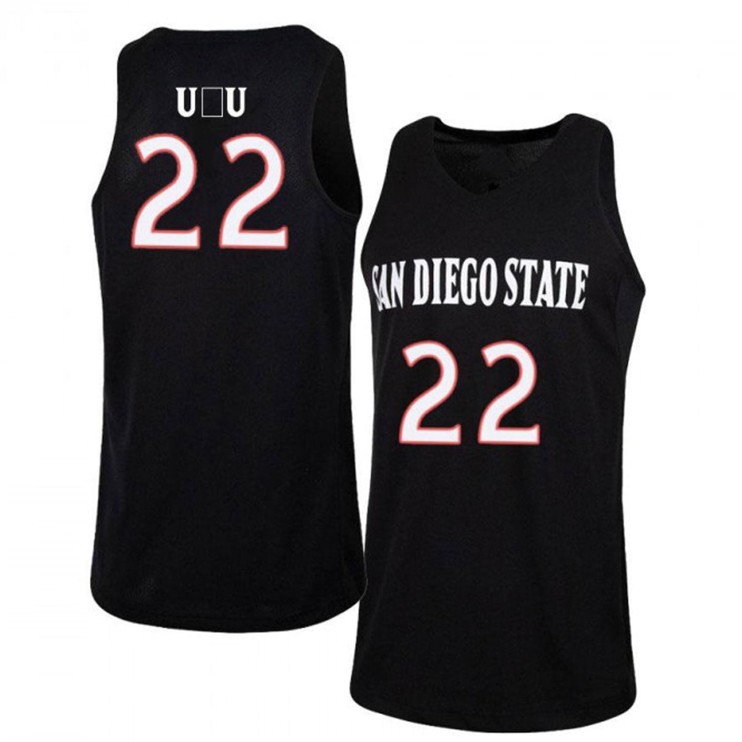 NCAAB Parker U'u San Diego State Aztecs 22 Jersey