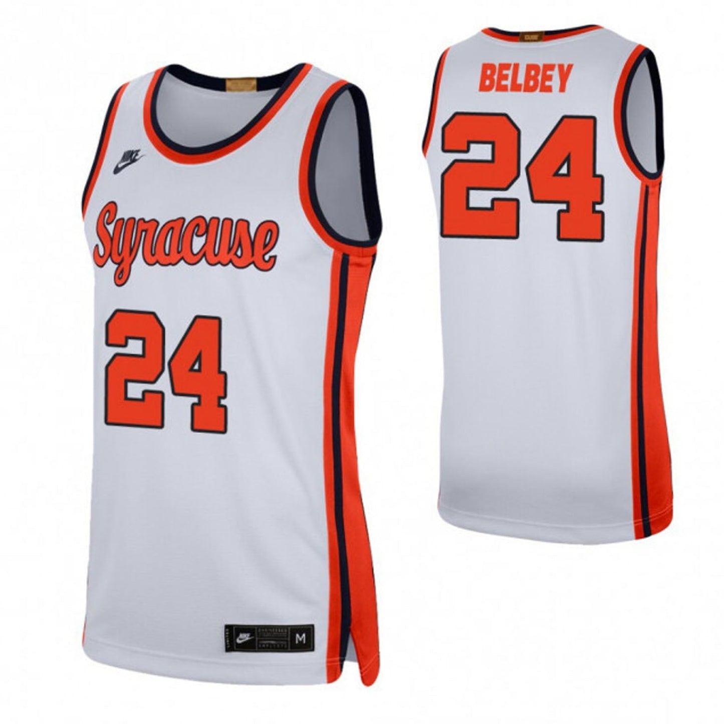 NCAAB Shaun Belbey Syracuse Orange 24 Jersey