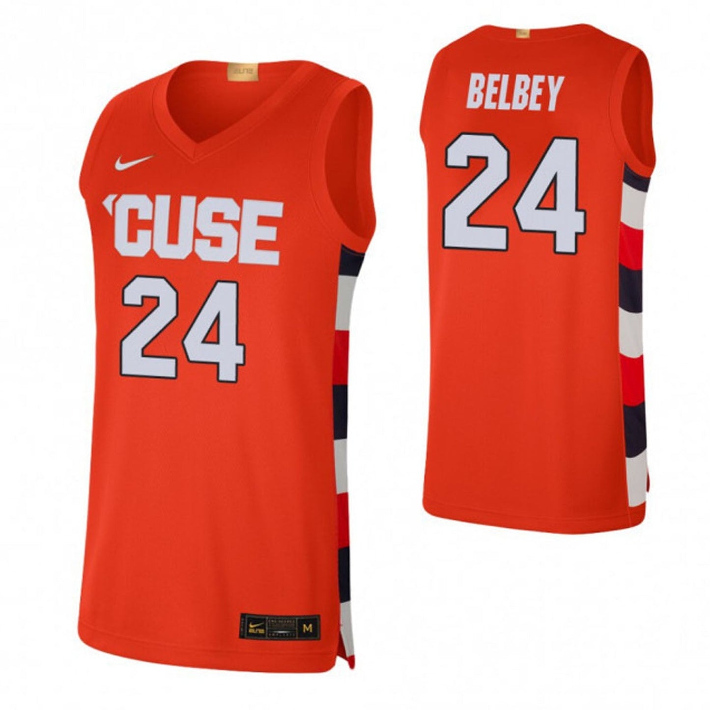 NCAAB Shaun Belbey Syracuse Orange 24 Jersey