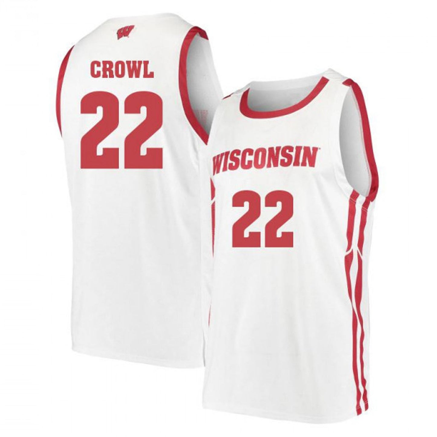 NCAAB Steven Crowl Wisconsin Badgers 22 Jersey