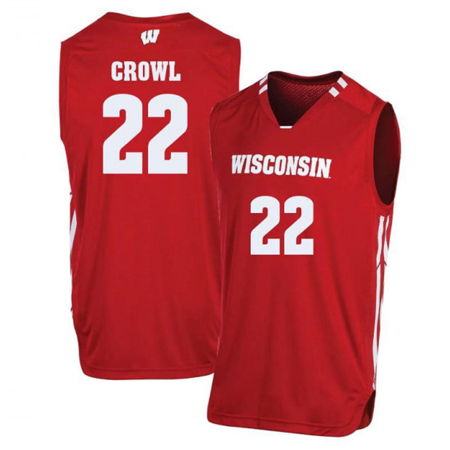 NCAAB Steven Crowl Wisconsin Badgers 22 Jersey