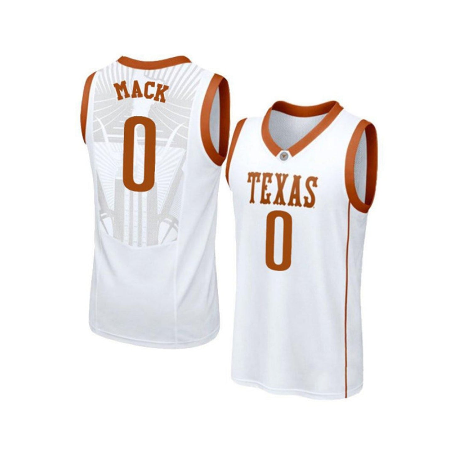 NCAAB Tevin Mack Texas Longhorns 0 Jersey