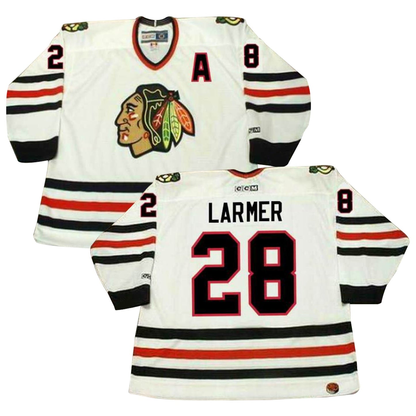 NHL Steve Larmer Chicago Blackhawks 28 Jersey