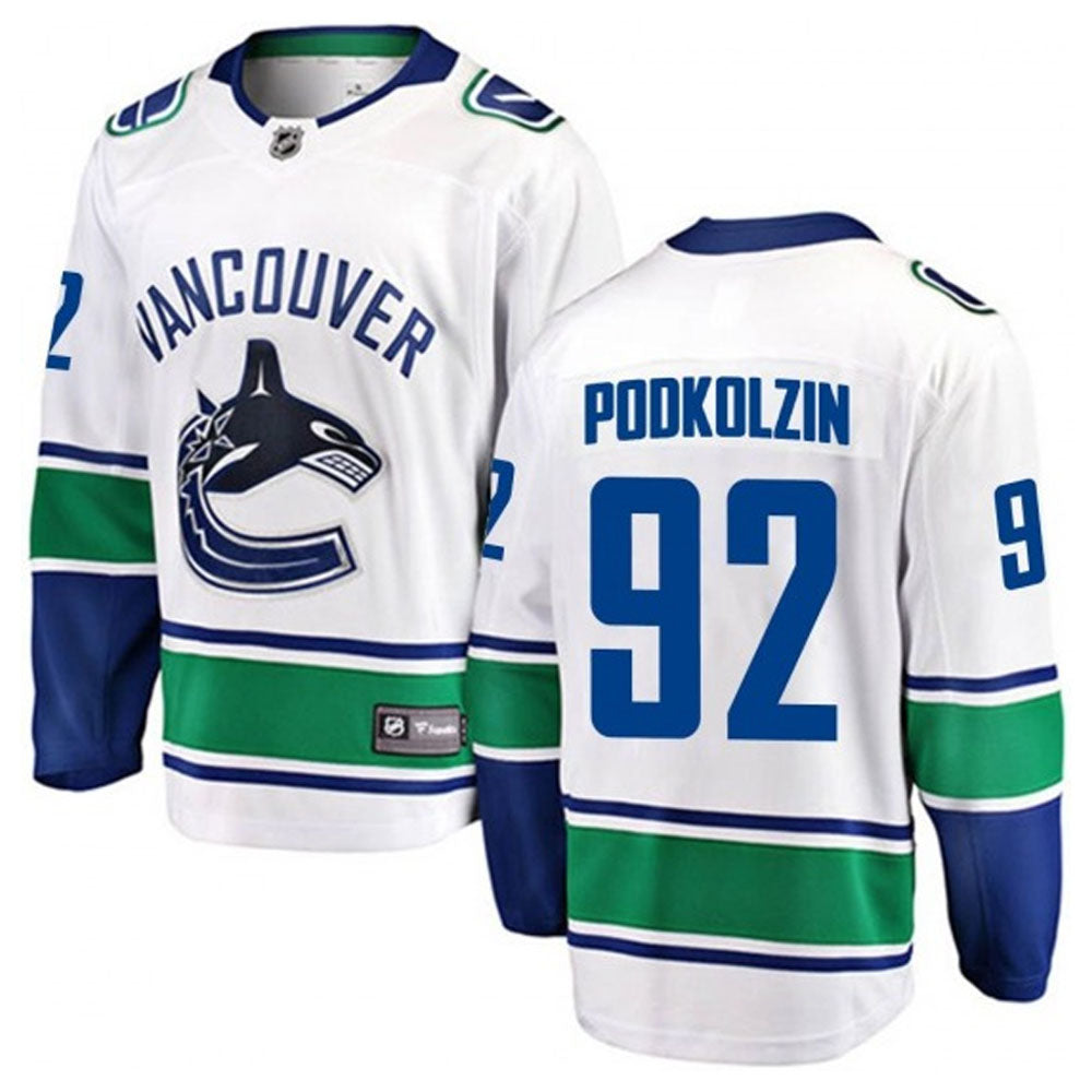 NHL Vasily Podkolzin Vancouver Canucks 92 Jersey