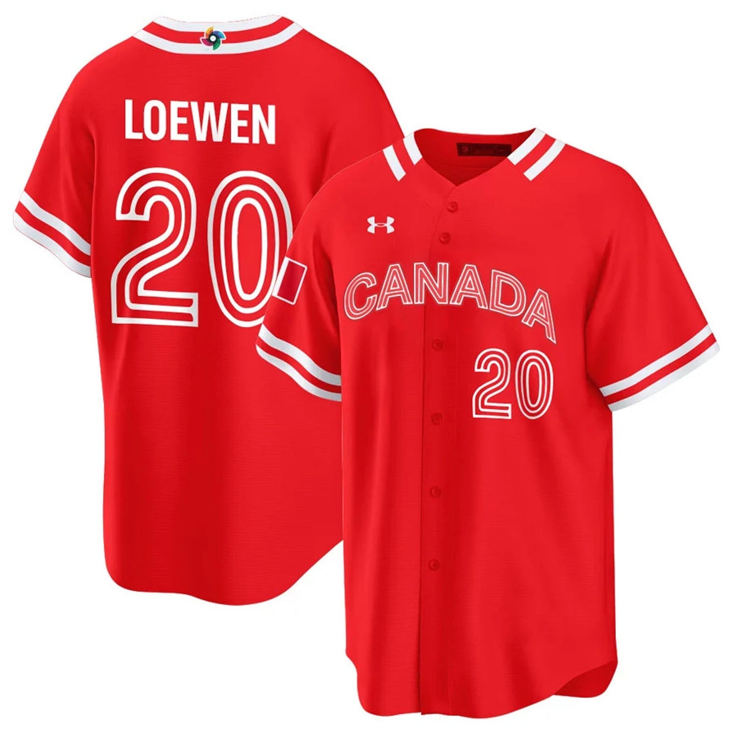 WBC Adam Loewen Canada 20 Jersey