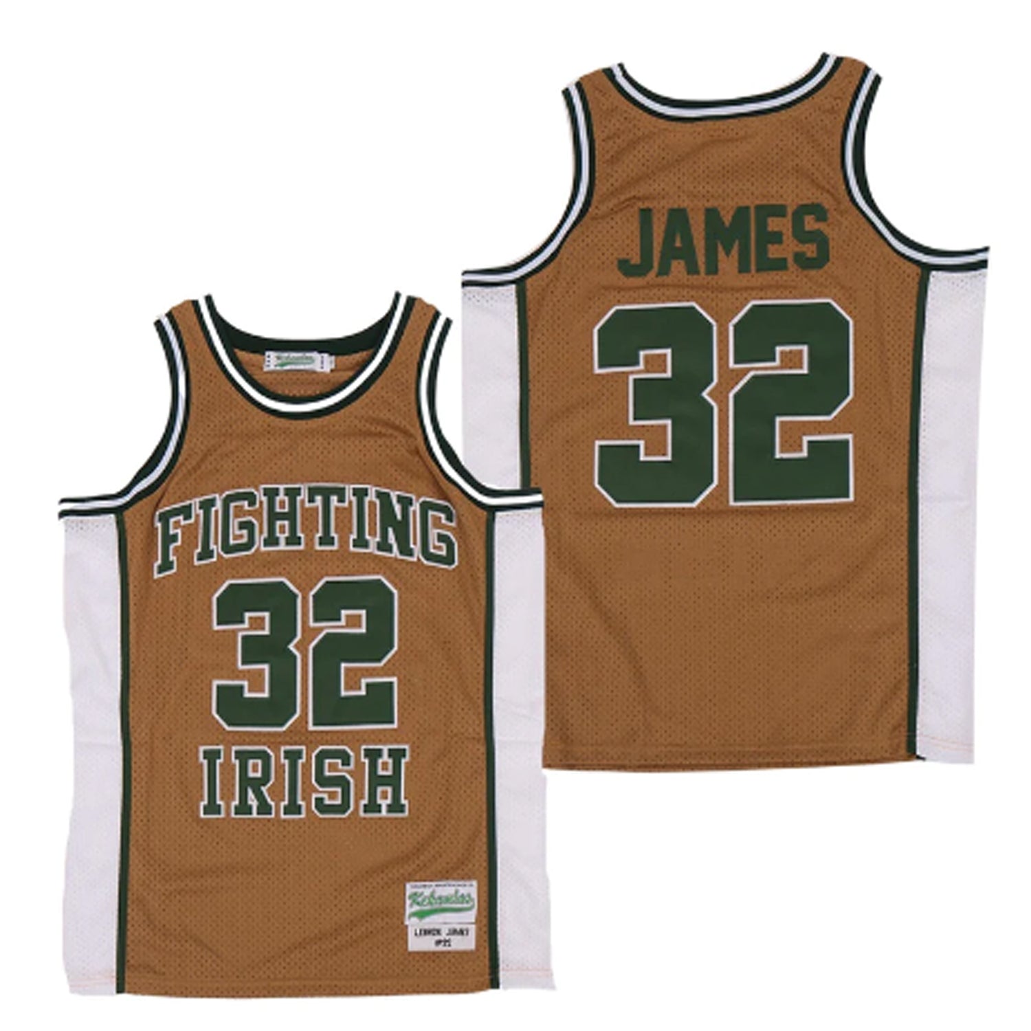 LeBron James Fighting Irish High School 32 Jersey The Jersey King