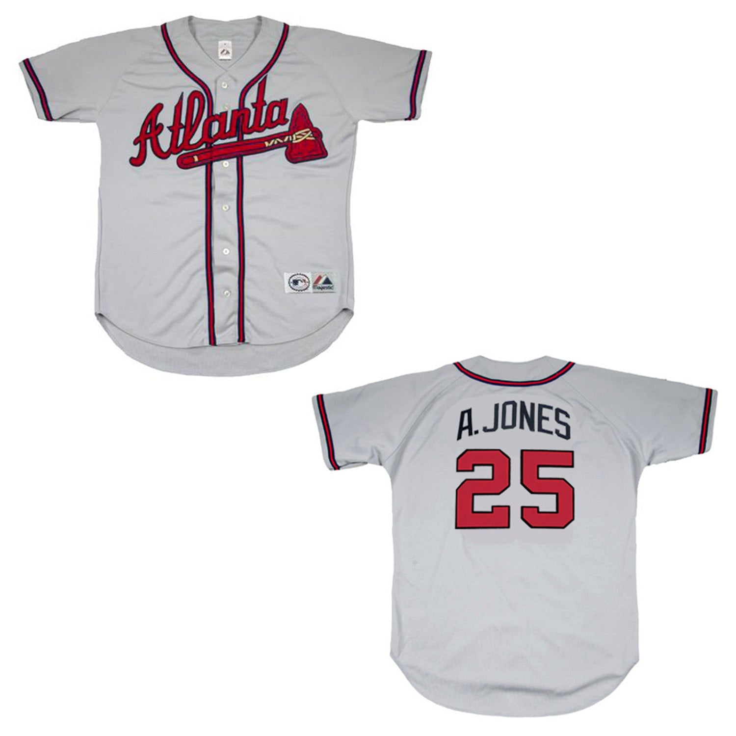 MLB Andruw Jones Atlanta Braves 25 Jersey The Jersey King