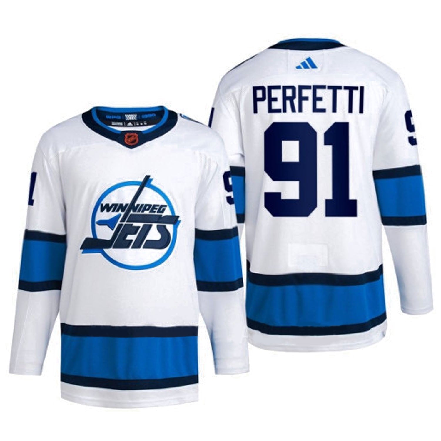 NHL Cole Perfetti Winnipeg Jets 91 Jersey The Jersey King