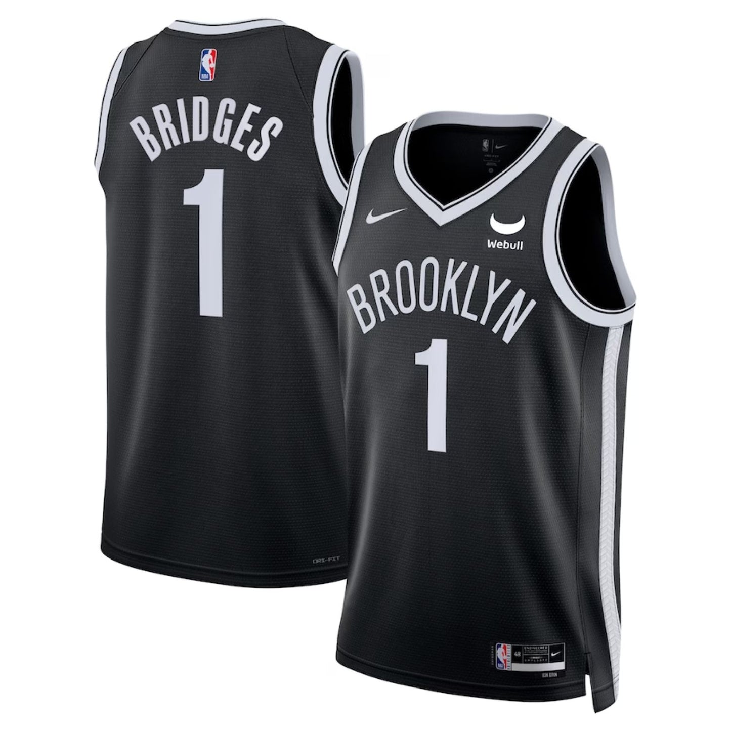 NBA Mikal Bridges Brooklyn Nets 1 Jersey