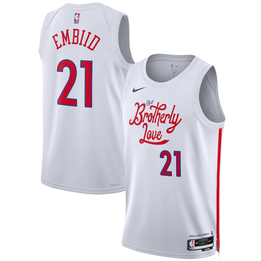 NBA Joel Embiid Philadelphia 76ers 21 Jersey