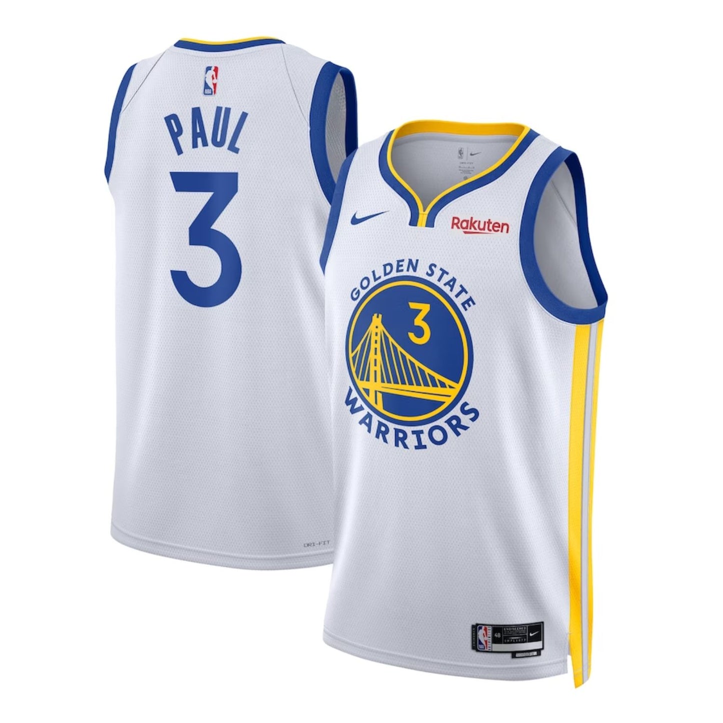 NBA Chris Paul Golden State Warriors 3 Jersey